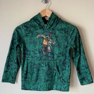 Nickelodeon Teenage Mutant Ninja Turtles Raphael Hoodie w/ Kangaroo Pouch Size 7